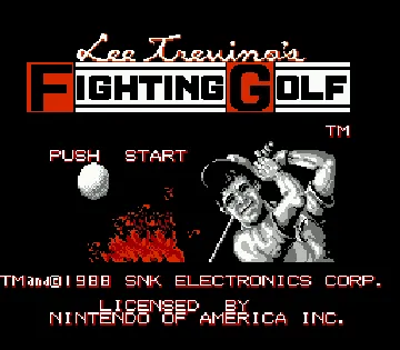 Lee Trevino's Fighting Golf (USA) screen shot title